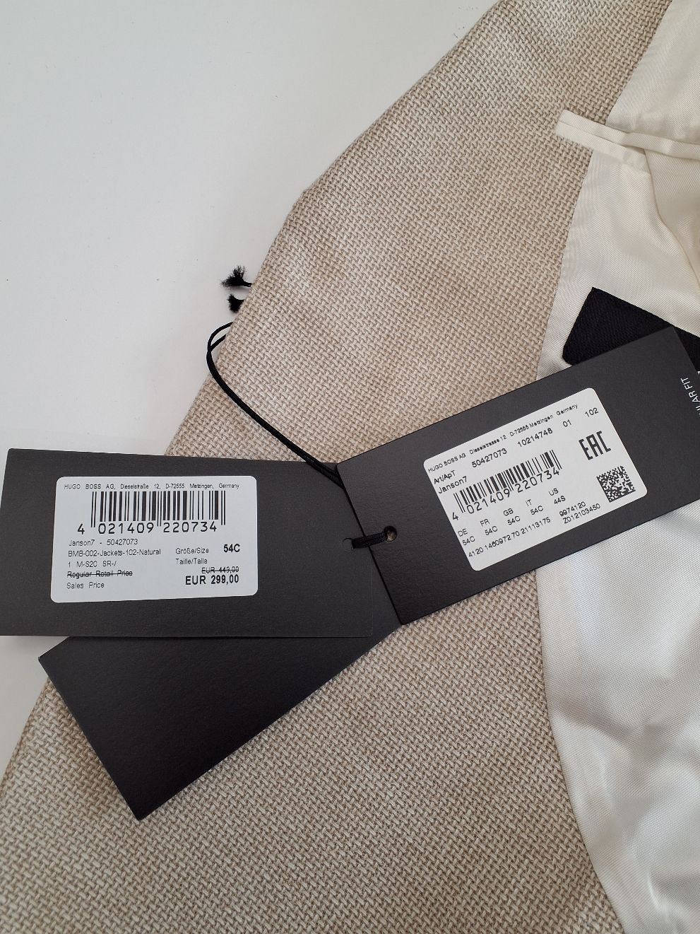 Boss - Hugo Boss Habitjakke